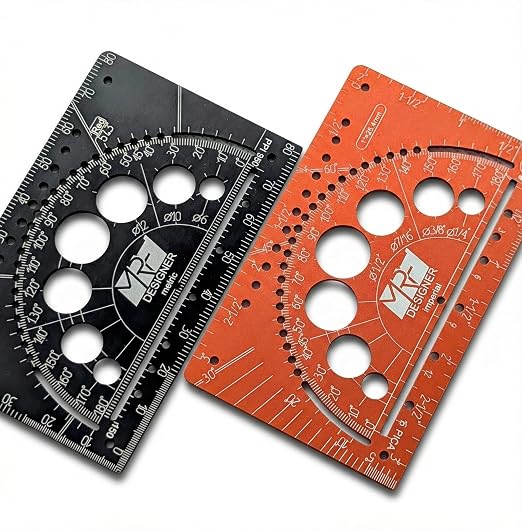 Designer – 15-in-1 Credit Card Multitool Ruler – Aluminium Wallet Multitool Card