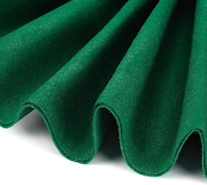 BENECREAT 10FT 15.75 Inch Wide Green Felt Fabric Sheet Nonwoven Felt Roll