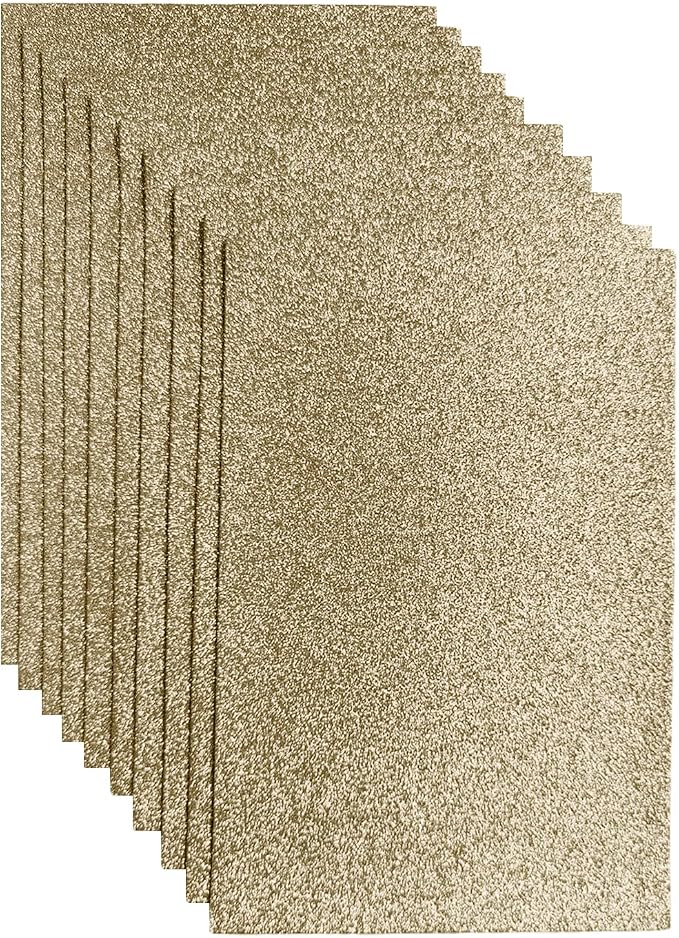 Jtnohx Glitter Felt Fabric, 8 x12 inches Felt Square Glitter