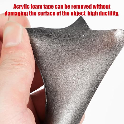 Double Sided Tape Heavy Duty, Waterproof Mounting Foam Tape, 16.5ft Length