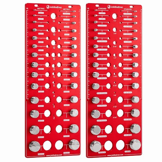 Thread Checker, 76 Nut and Bolt Thread Checker, 28 Standard & 28 Metric & 20