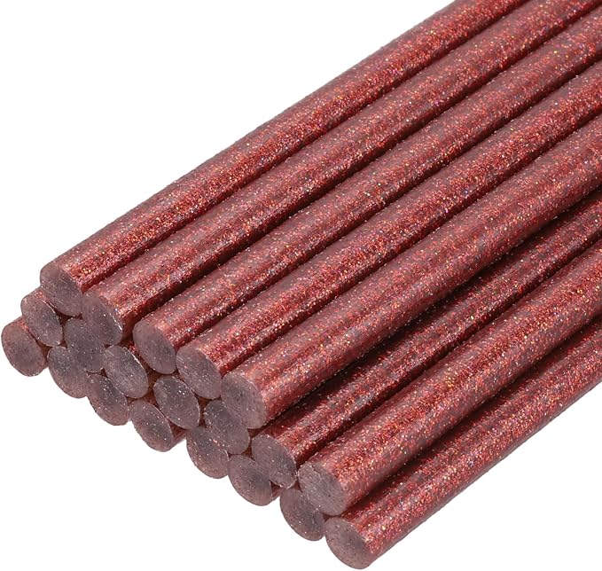 PATIKIL Hot Glue Sticks for Glue Gun, Dark Red