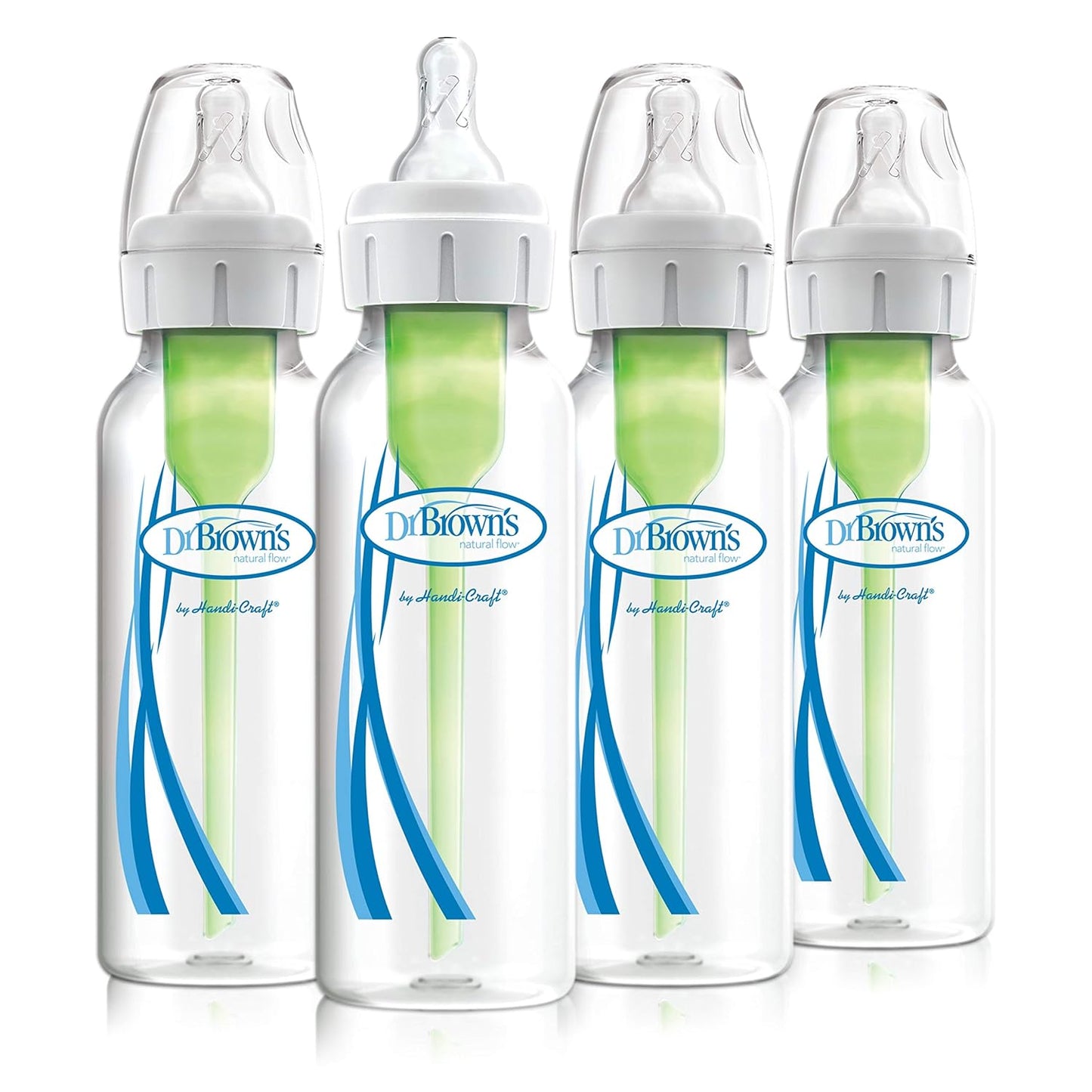 Dr. Brown’s Deluxe Electric Sterilizer for Baby Bottles and Other Baby Essentials & Natural Flow® Anti-Colic Options+™ Narrow Baby Bottles 8 oz/250 mL, with Level 1 Slow Flow Nipple, 4 Pack, 0m+