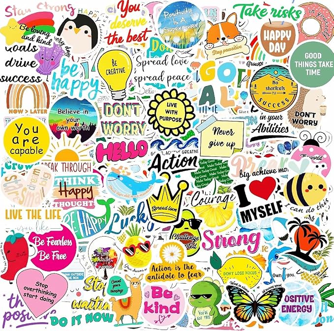 300PCS Cute Inspirational Stickers
