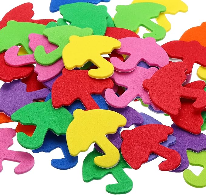 PATIKIL Foam Stickers, 8 Pack 384Pcs EVA Self Adhesive Foam Shape Sticker Craft