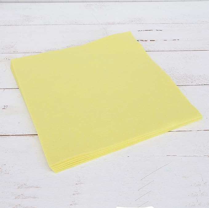Threadart Light Yellow Premium Felt Sheets