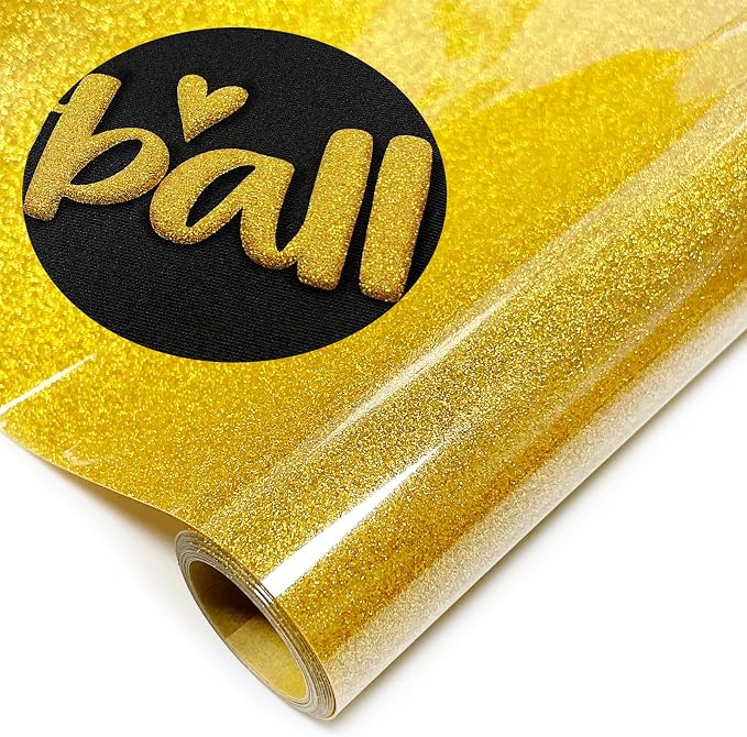 Glitter Puff Heat Transfer Vinyl, 12in X 5ft Iron on Vinyl | 3D Puff, Wash No