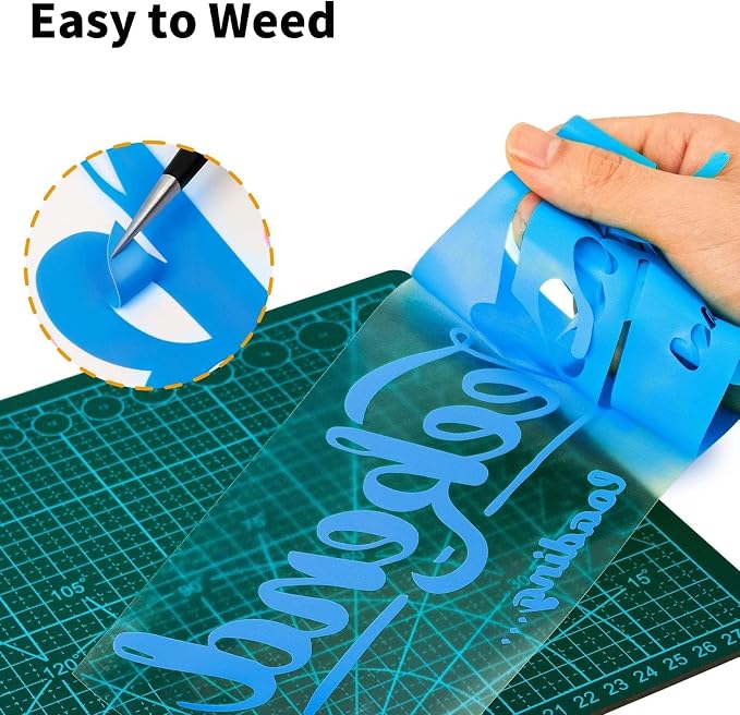 VinylRus Heat Transfer Vinyl-12” x 25FT Iron on Vinyl Roll