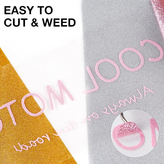HTVRONT Glitter HTV Vinyl