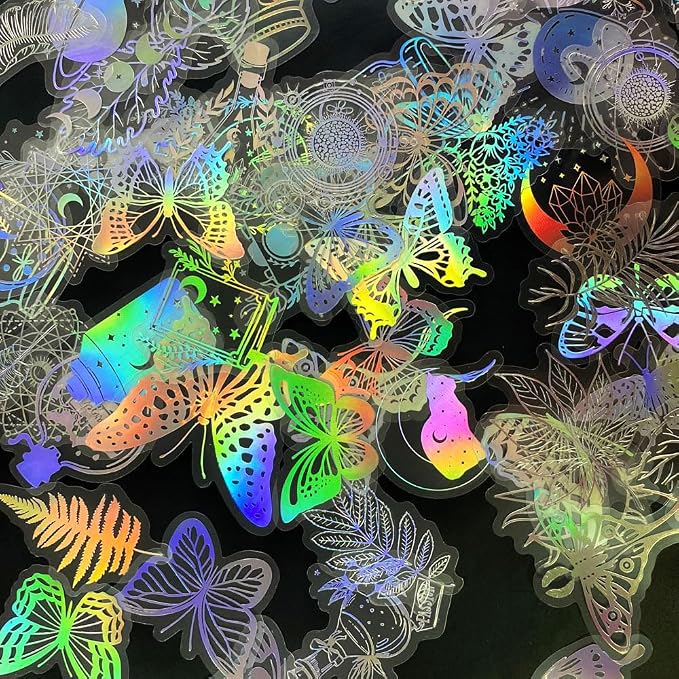 Yoksas Holographic Glitter Stickers