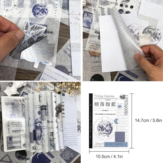 Aesthetic Planet Vintage Washi Stickers