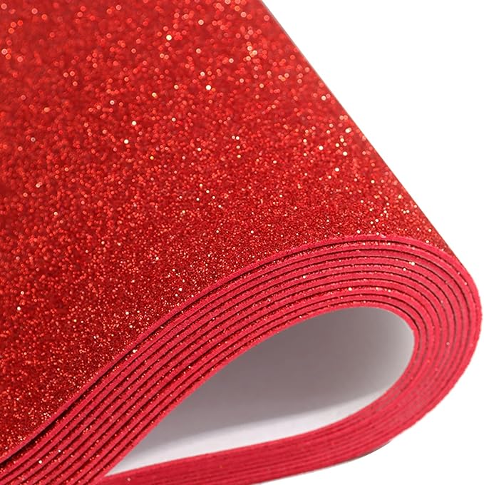 10 Sheets Glitter Paper Sheet for Easter Memorial Flag Independence Day