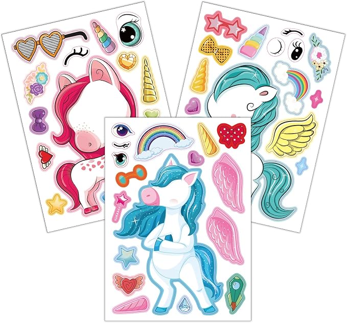 48 Sheets Create Unicorn of Dreams Stickers, Make Your Own Stickers