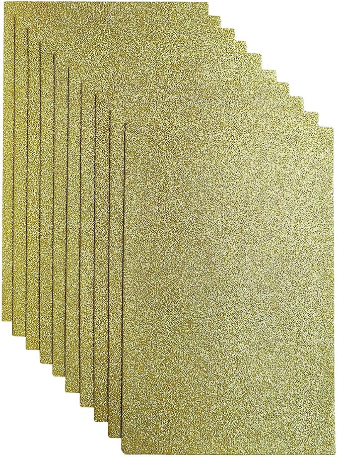 Jtnohx Glitter Felt Fabric, 8 x12 inches Felt Square Glitter