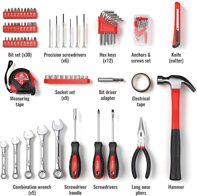 Anfrere 148-Piece Home Tool Set