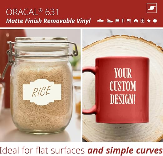 ORACAL 631 Matte Antique Lace Vinyl Durable Roll Easy to Weed Permanent
