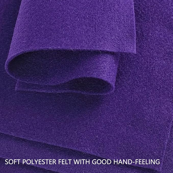 Jtnohx Color Felt, Soft Felt Sheets, 1.4mm Thick 8"x12" Handicraft Felt Fabrics