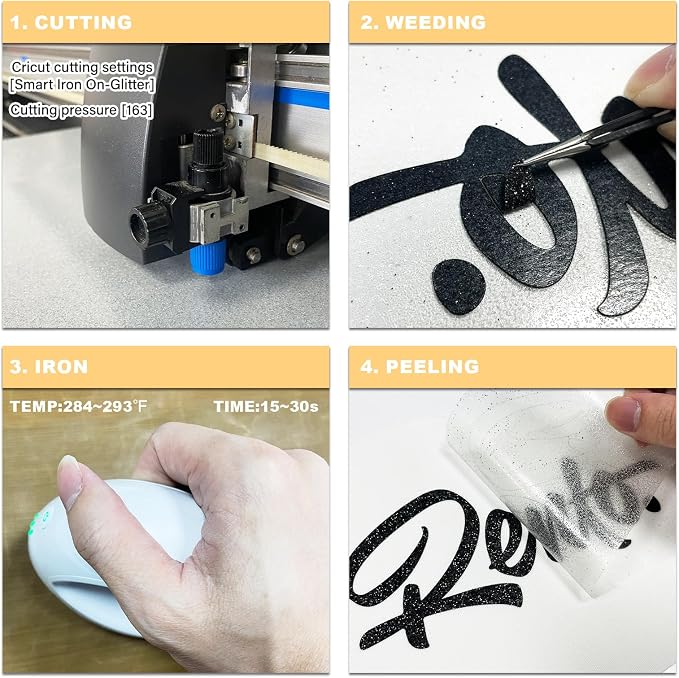 Glitter HTV Heat Transfer Vinyl Rolls
