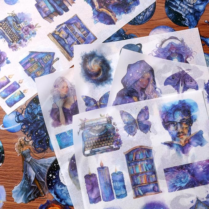 Fantasy Magic Scrapbook Stickers 20 Sheets 240 Pre-Cut Washi Stickers