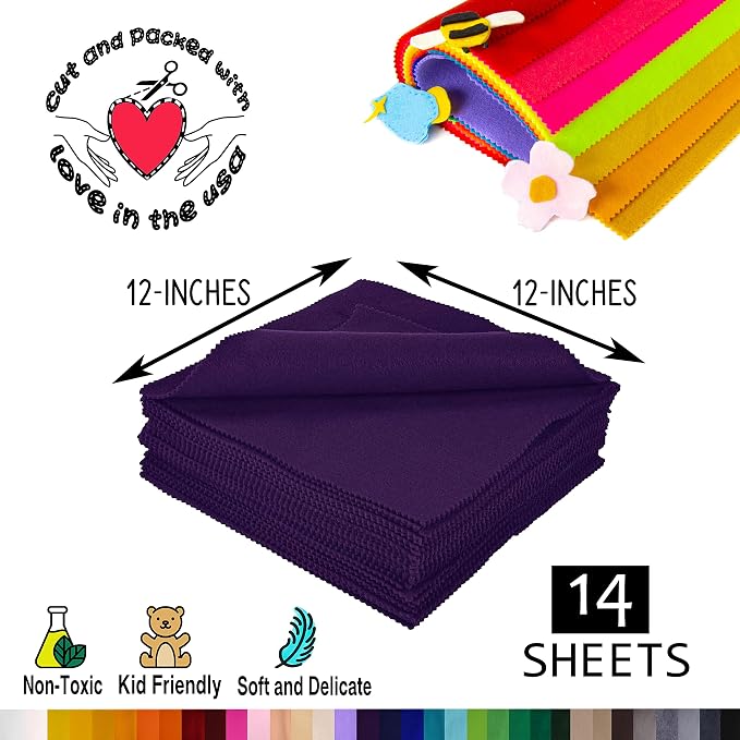 FabricLA Acrylic Felt Sheets for Crafts