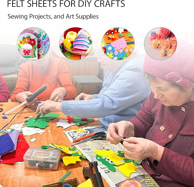Jtnohx Soft Felt Sheets, Color Felt Fabric
