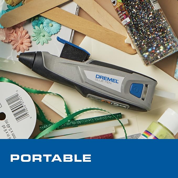 Dremel HSGP-01 4V Cordless USB Rechargeable Hot Glue Pen Glue Gun, Fast
