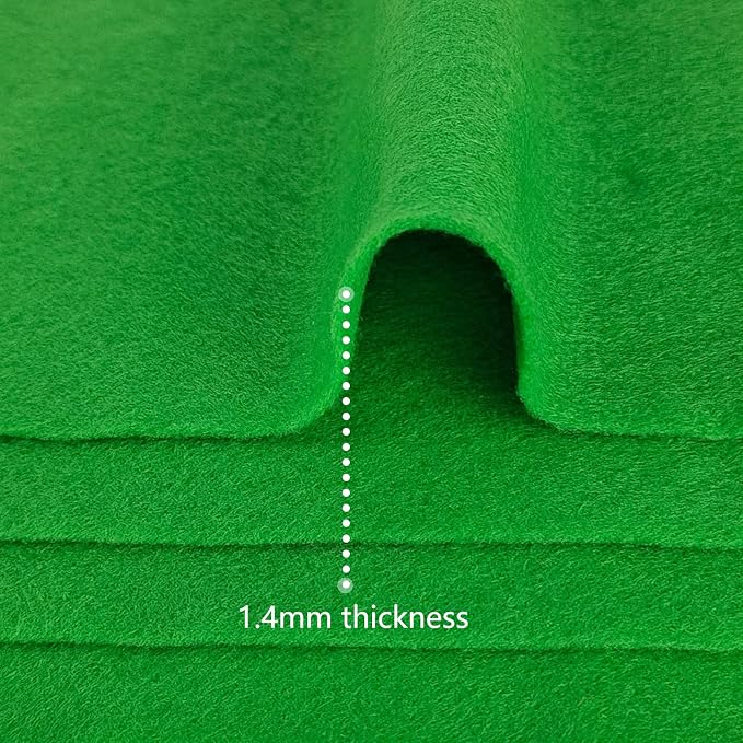 Jtnohx Color Felt, Soft Felt Sheets, 1.4mm Thick 8"x12" Handicraft Felt Fabrics