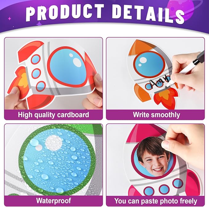 gisgfim 80Pcs Rocket Cutouts Back to School Decorations Bulletin Board Outer