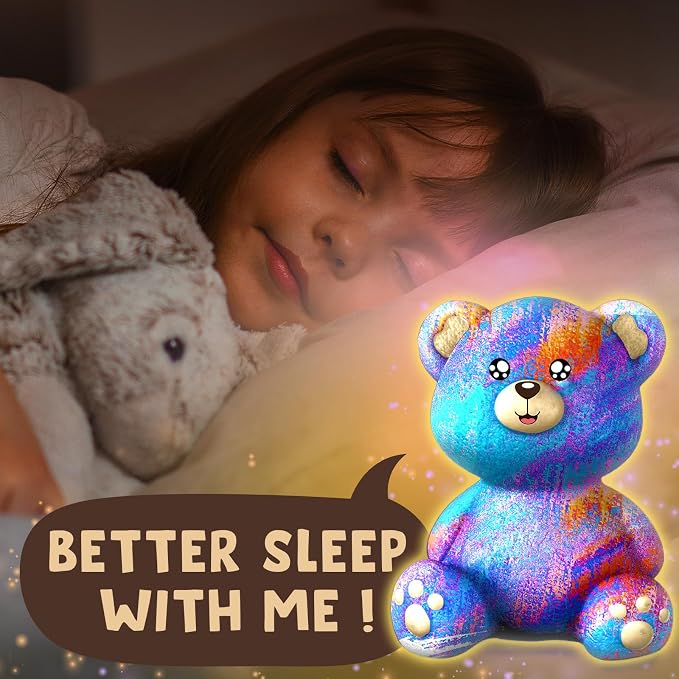 Goody King Paint Your Own Bear Lamp Kit, DIY Night Light, Arts and Crafts