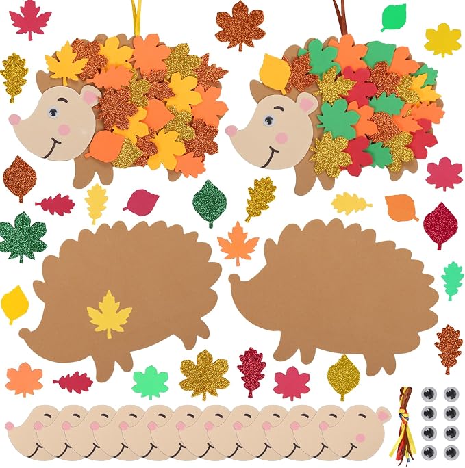 Fennoral 12 Pack Hedgehog Crafts