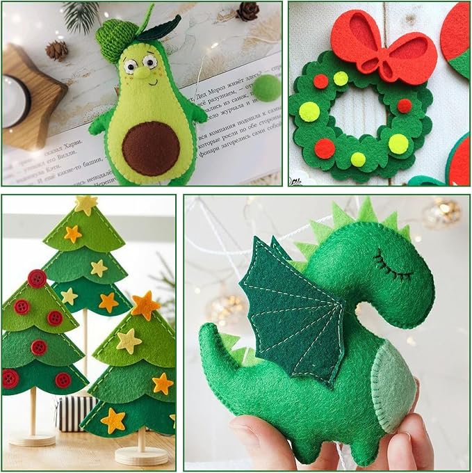 10Pcs Felt Sheets Fabric, 1mm | Polyester,