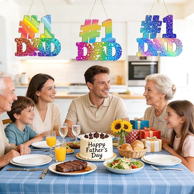 Large 12" Wooden Fathers Day Crafts