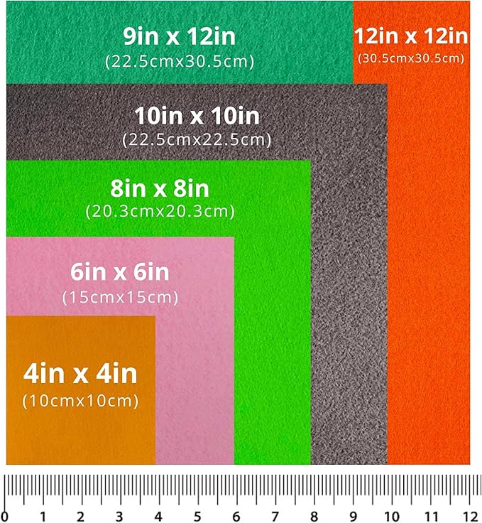 FabricLA Acrylic Felt Sheets for Crafts