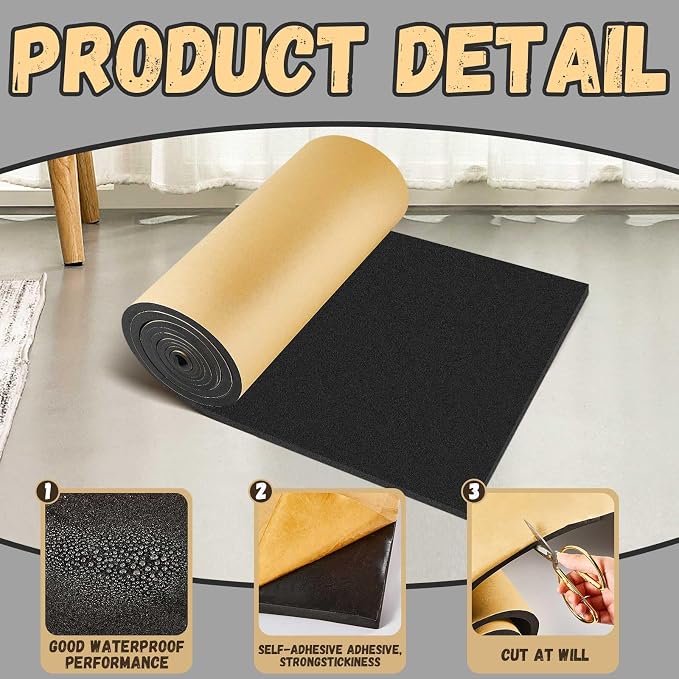 Pangda 1 Piece 157 x 16 x 1/4 Inch Extra Large Marine Foam Roll Closed Cell