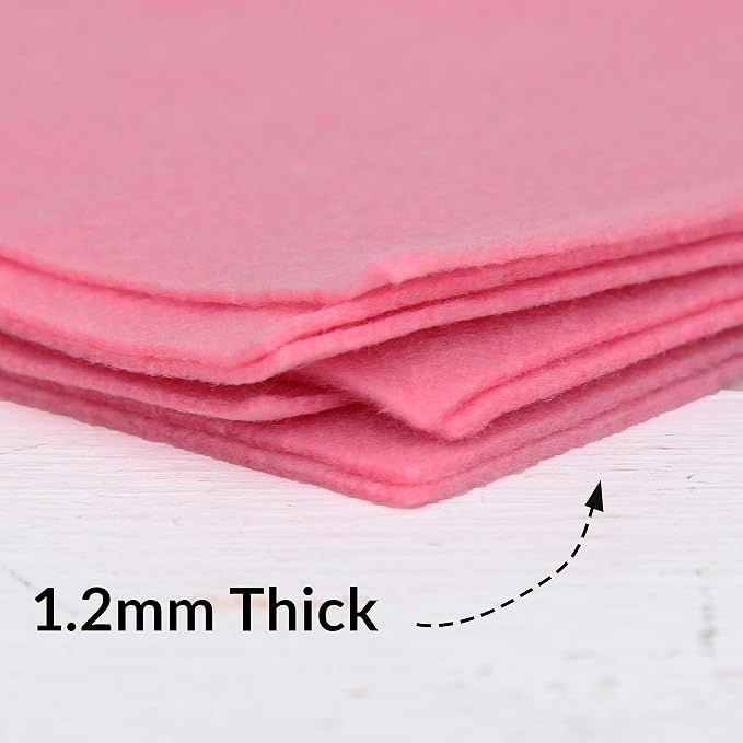 Threadart Pink Premium Felt Sheets