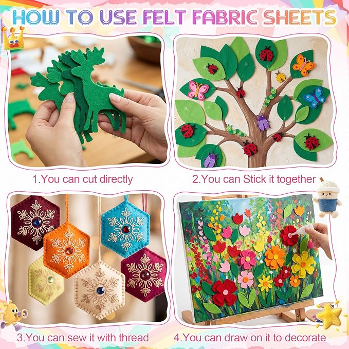 Hillsuren 40 Rolls 18 x 36 Inches Felt Sheet