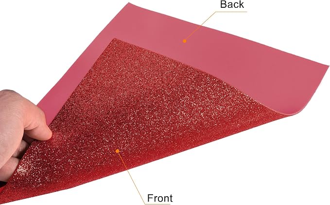 uxcell Red Shiny EVA Foam Sheets 11 x 8 Inch 2mm Thick