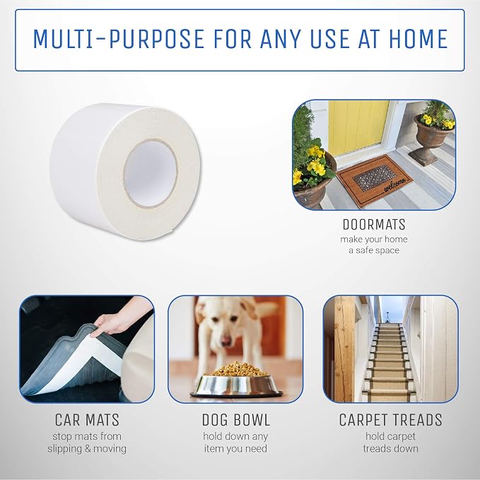 Strongest Double Sided Carpet Tape, 2 Inch by 40 Yard, 120 feet! 2X More! 5