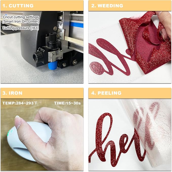 Glitter HTV Heat Transfer Vinyl Rolls