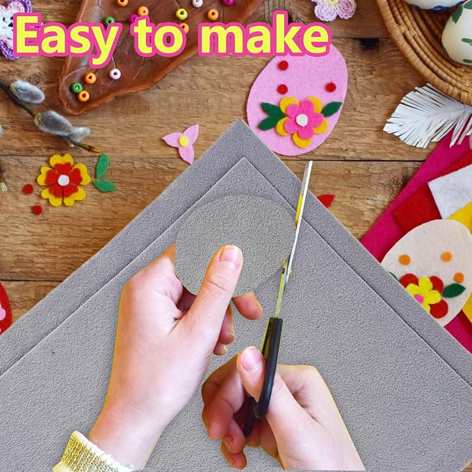 Jtnohx Color Felt, Soft Felt Sheets, 1.4mm Thick 8"x12" Handicraft Felt Fabrics