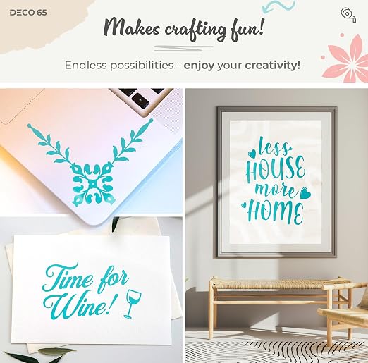 VViViD DECO65 Matte Pastel Miami Teal Permanent Adhesive Craft Vinyl