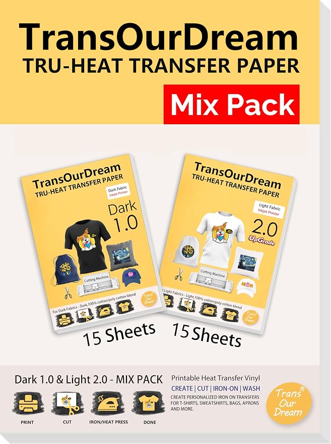 TransOurDream Iron on Heat Transfer Paper
