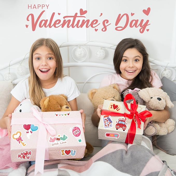 Valentines Party Favors | 100 PCS Valentines Stickers