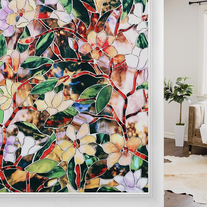 Bylimbo Window Film Magnolia Floral 45cm