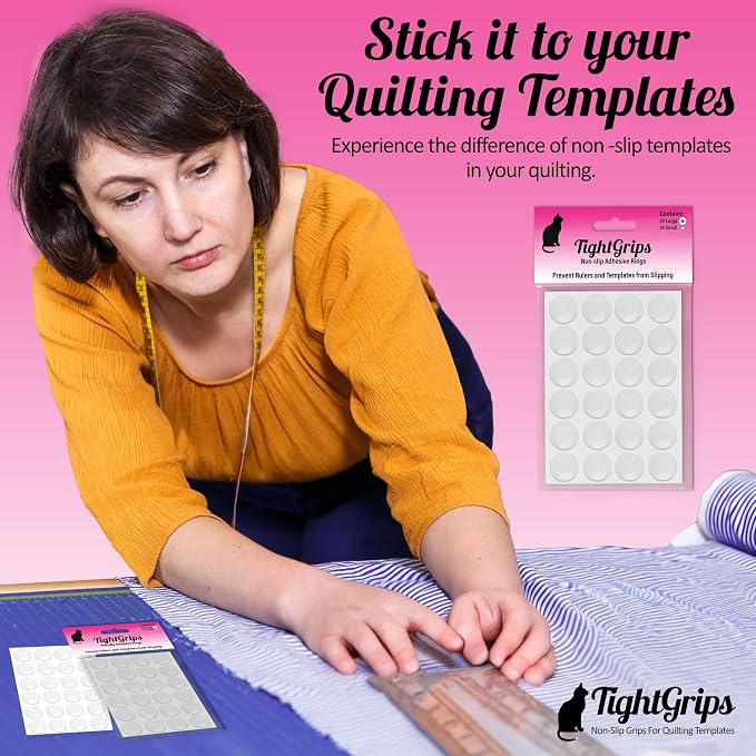 TightGrips Non-Slip Grips for Quilt Templates