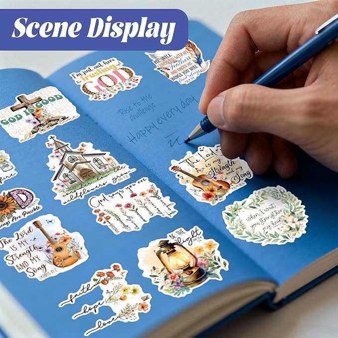 320 Pcs Bible Tabs with Christian Stickers