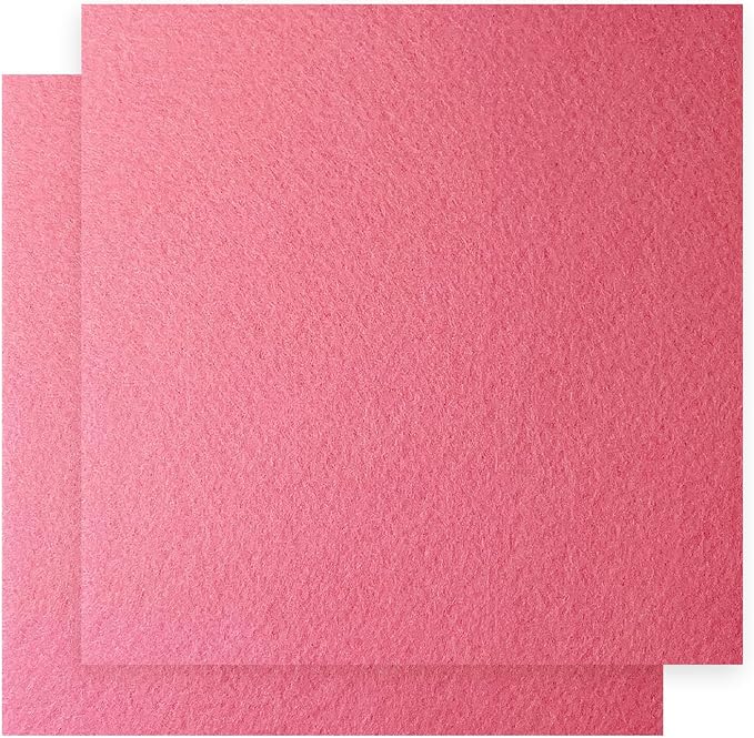 12" x 12" Felt Fabric Sheets for Crafts, Squares Felt Fabric Sheets, 1mm Thick