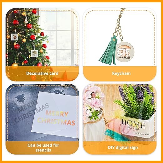 Zonon 5 Pcs Polycarbonate Clear Plastic Sheets