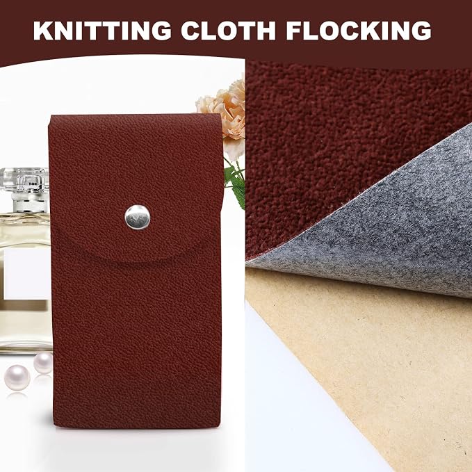 Removable Velvet Flock Self Adhesive Felt Fabric Liner Brown Velvet Drawer Liner