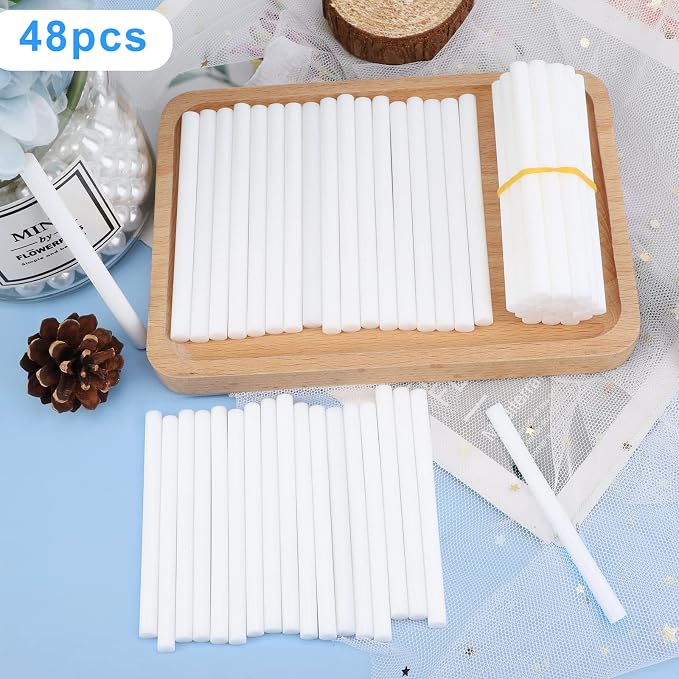 Manarty White Hot Glue Sticks, Adhesive EVA Glue Sticks